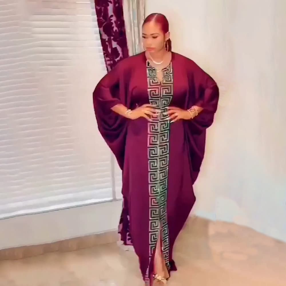 Women's dress plus size V-neck