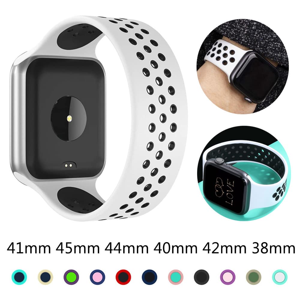 Compatible with Apple Single Loop Sport Band S11/9/8/7 Nike Single Loop Silicone Apple Watch Band