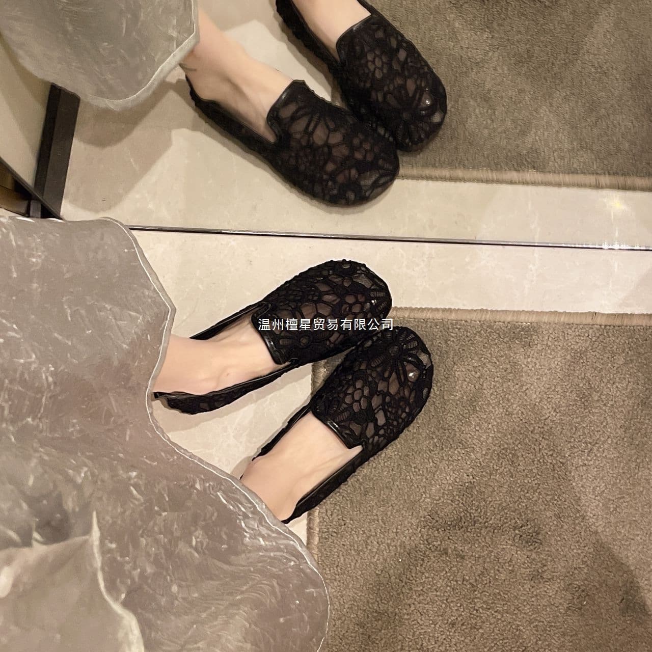 Summer Mesh 2026 Women's Breathable Mesh Shoes New Slip-on Fisherman Flats Flat Mesh Beijing Cloth Shoes Khaki