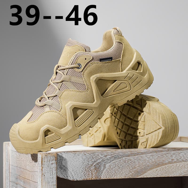 2026 Spring/Autumn New Men's Outdoor Hiking Boots, Wear-resistant and Anti-slip Sports Shoes, Cross-border Large Size Men's Travel Shoes