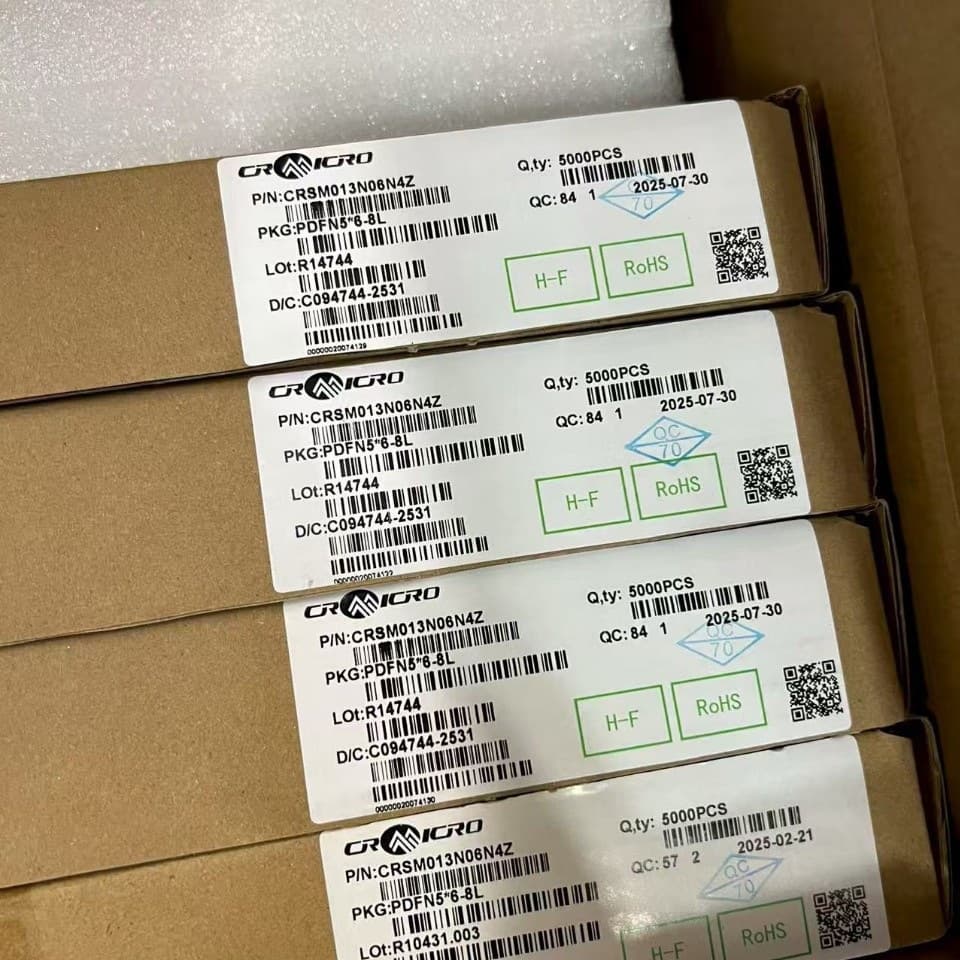 New Original CRSM013N06N4Z Package TPDFN5*6-8 China Resources Microelectronics Genuine Stock
