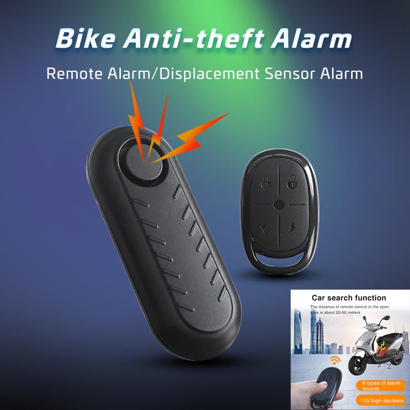 Bicycle Alarm Motorcycle Anti-Theft Alarm Vibration Detection Alarm Remote Arm Disarm Vibration Detection