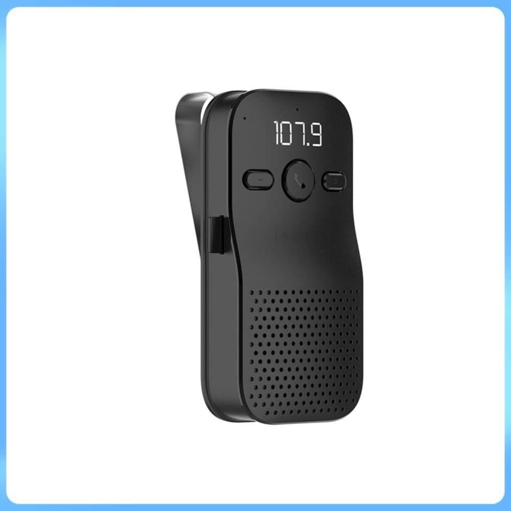 C17 Car Transmitter Player Audio Sun Visor Bluetooth 5.4 Hands-Free Speaker TF Memory