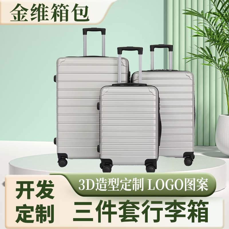 Large Capacity ABS Travel Trolley Case with Combination Lock for Business Travel, 24-Inch Carry-On Luggage with Spinner Wheels