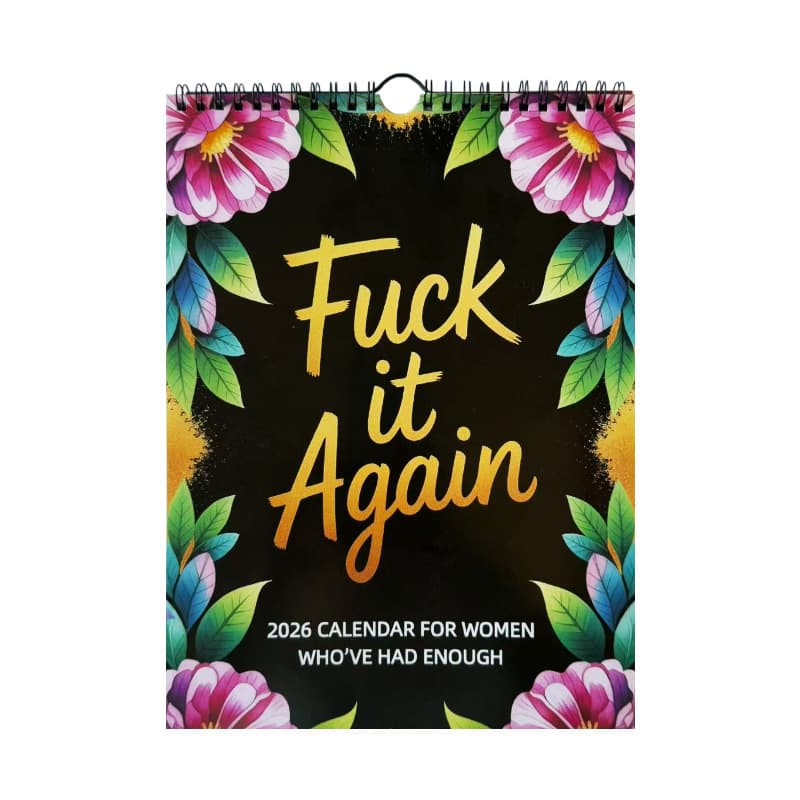 Cross-border F*ck It Again 2026 Calendar 2026 Exhausted Woman Calendar In Stock
