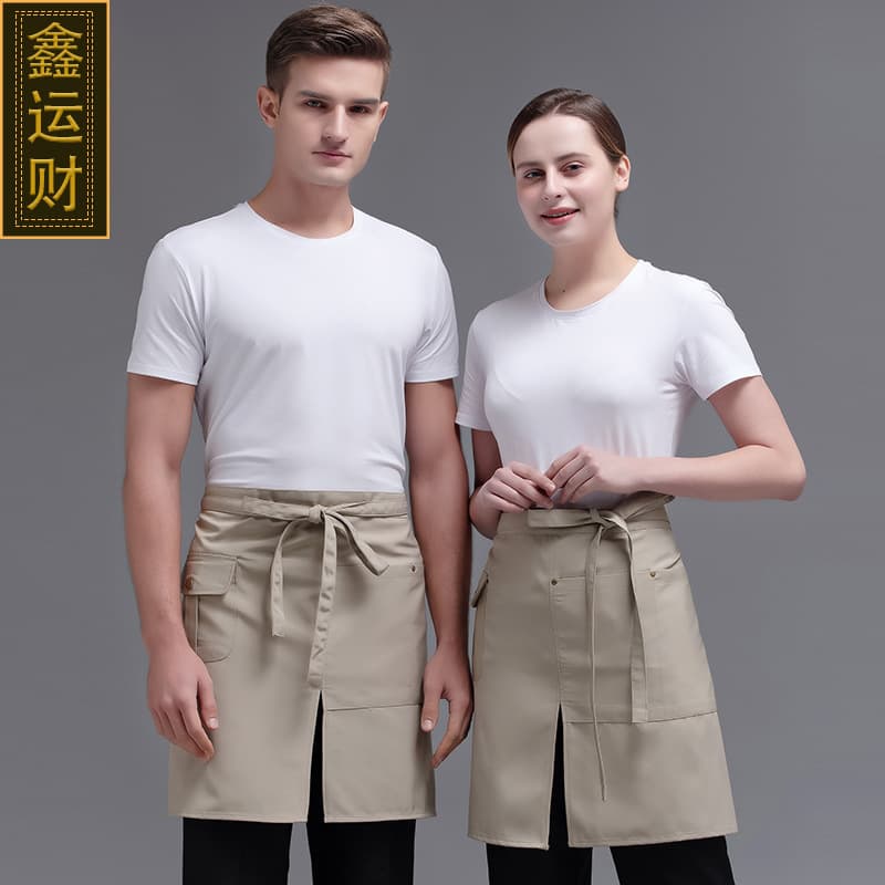 Half Apron Women Short Waist Apron Restaurant Server Kitchen Chef Waist Apron Men Half Length