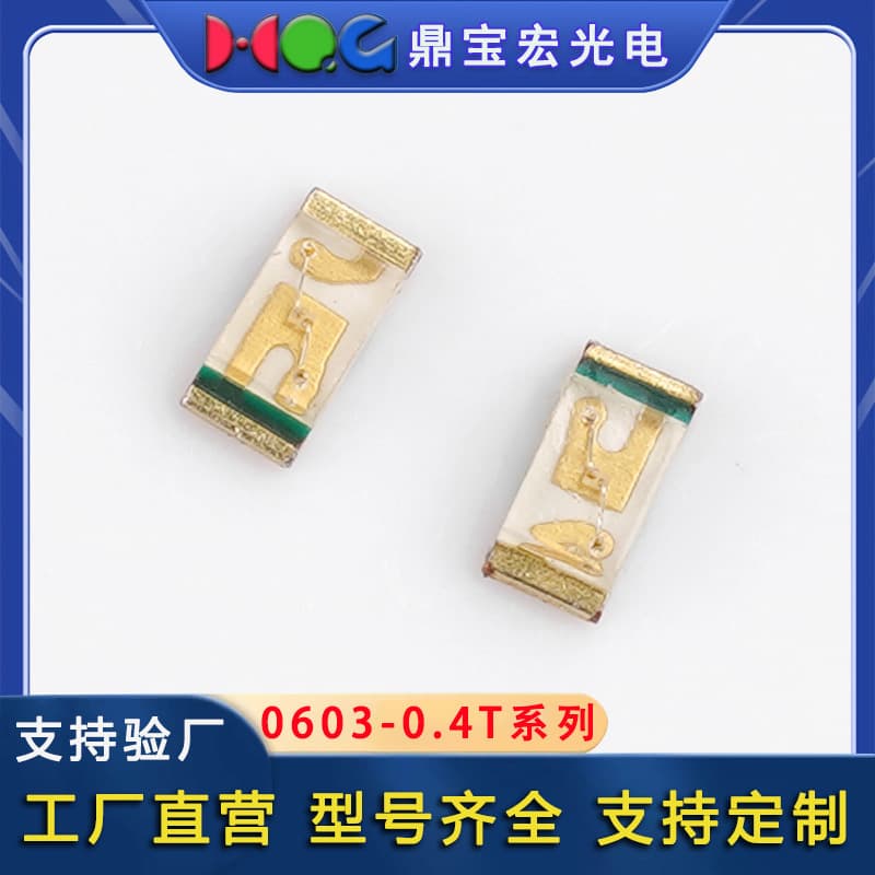 0603 LED light-emitting diode (LED) with white, red, yellow-green, yellow, orange, blue, and emerald green colors, suitable for various indicator lights.