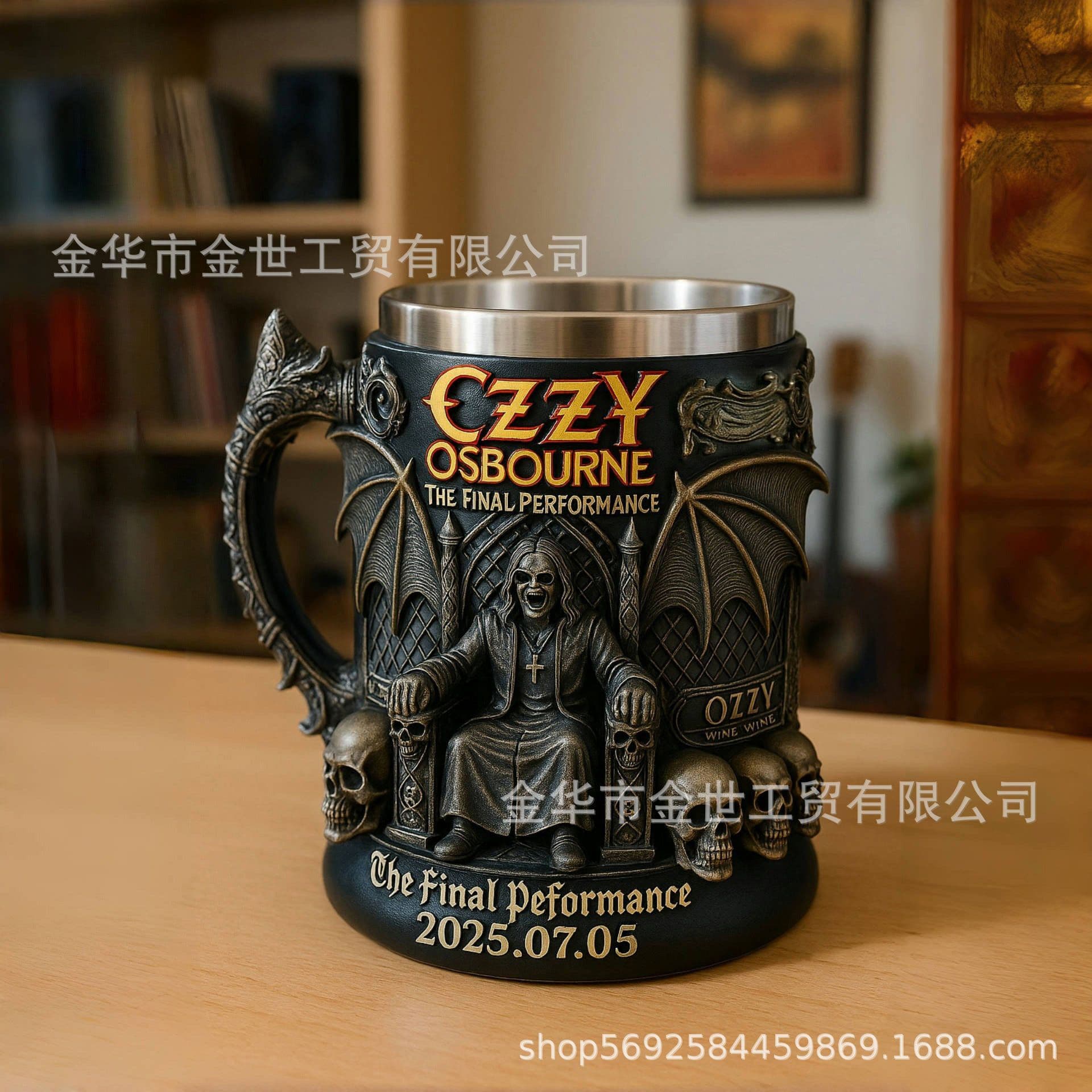 New cross-border Ozzy Osbourne The Final Performance 3D Mug Resin Mug