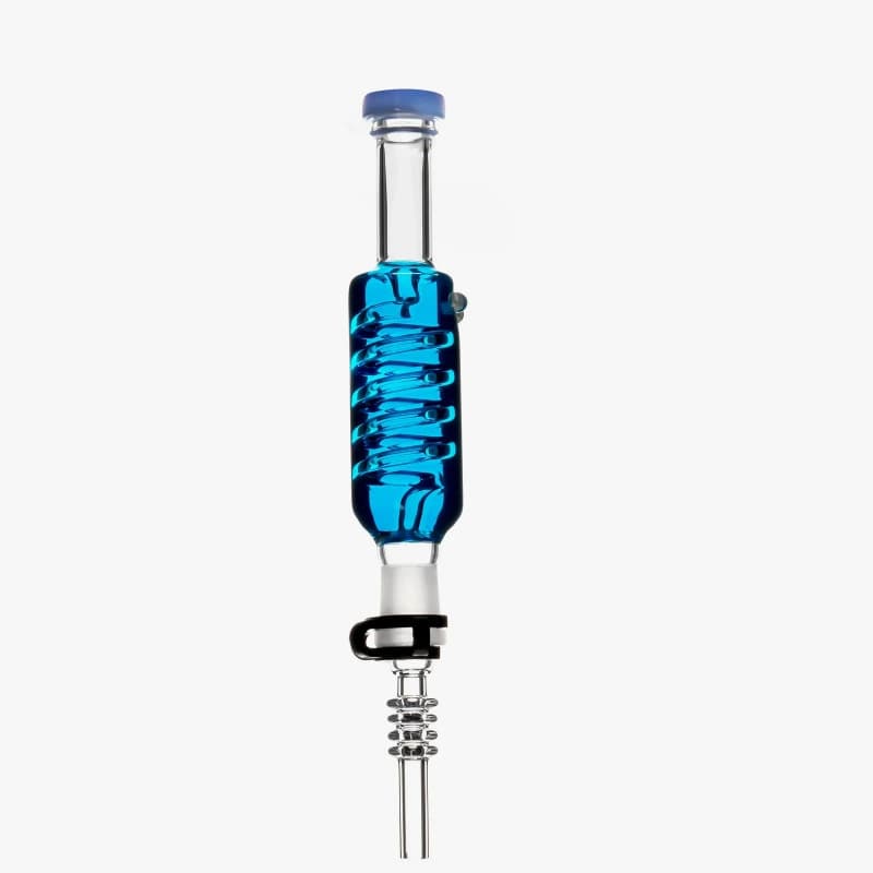 New Gift Box Packaging Oil-Filled NC Honey Collector Glass Atomizer with Titanium Nail Pipe Wholesale Set