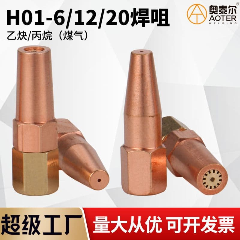 National Standard H01-6/12 Injector Welding Torch Propane Acetylene Nozzles LPG Plum Blossom Torch Tips
