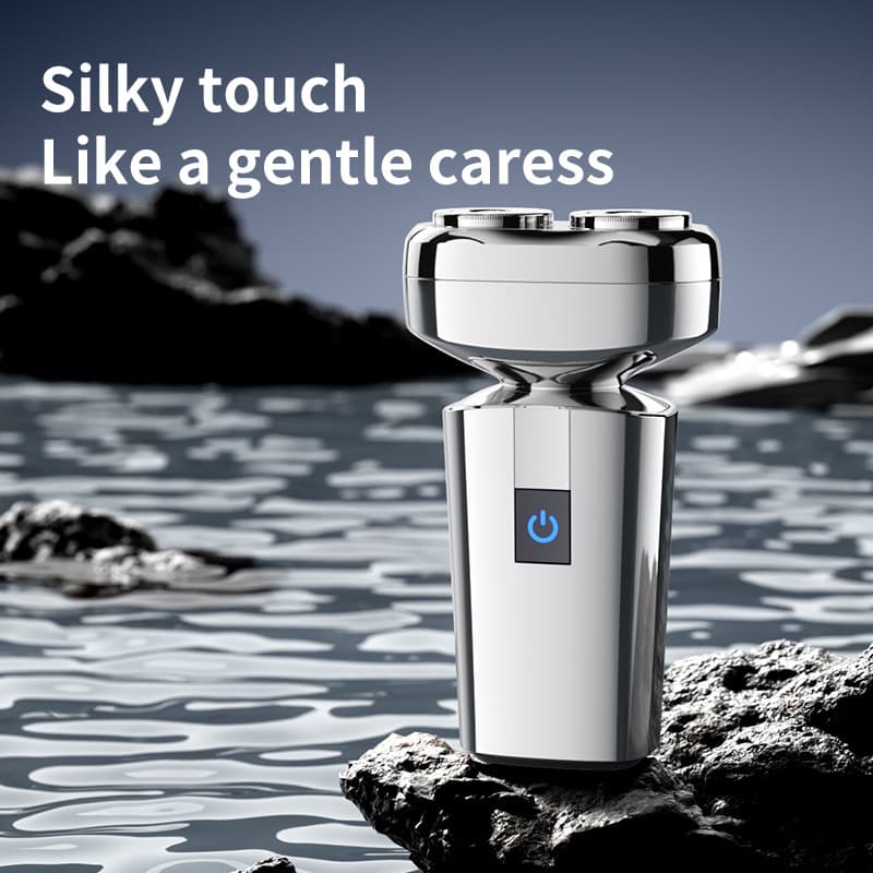 Cross-Border Floating Twin-Head Electric Shaver Waterproof Wet/Dry Dual-Head Razor