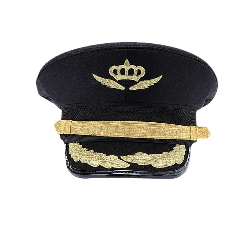 Cross-border High-speed Rail Train Conductor's Peaked Cap - Young Marshal Flight Attendant Hat, Air China Captain's Peaked Hat Factory