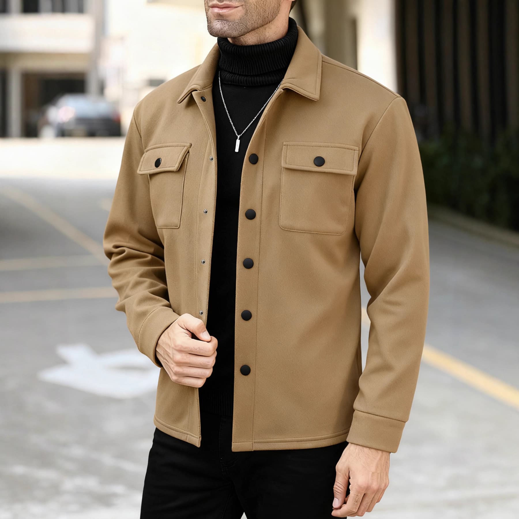 Casual Fashionable Men's Jacket 2025 Spring Autumn Slim Fit Men's Casual Wear Top Quality Chinese Brand Cross-Border Popular