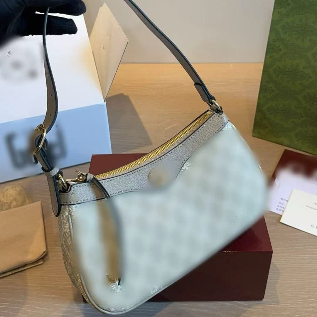 New Gucci Hobo Mahjong Bag Handbag Single Shoulder Underarm Bag Tote Bag Monogrammed Women's Bag for Commuting Exquisite