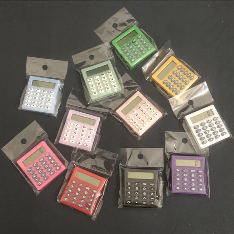 Mini Square 589 Calculator, Small Portable Pocket 8-Digit Calculator for Students