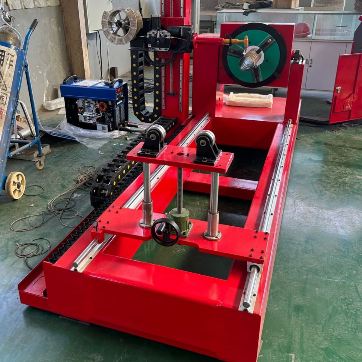 Carbon Steel Straight Pipe Flange Welding Equipment, Automatic Circular Seam Welding for Stainless Steel Pipes, Flange Welding Machine