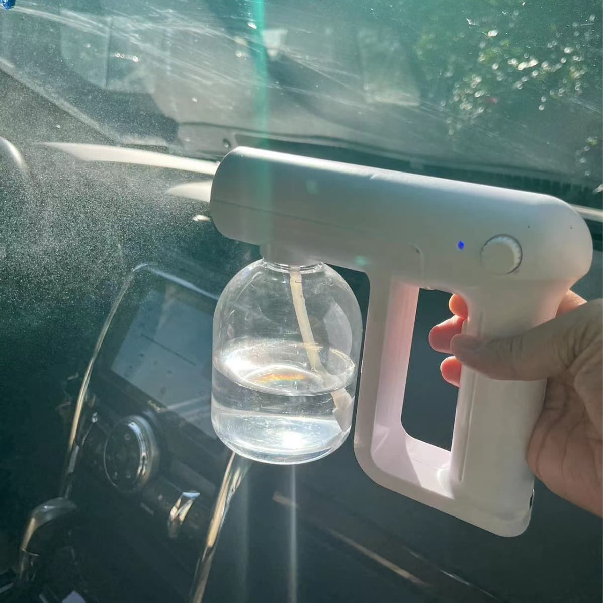 In-Stock Car Indoor Handheld Humidifier Spray Gun, Greening Automatic Humidifier Gun Compatible with Disinfectant Spray