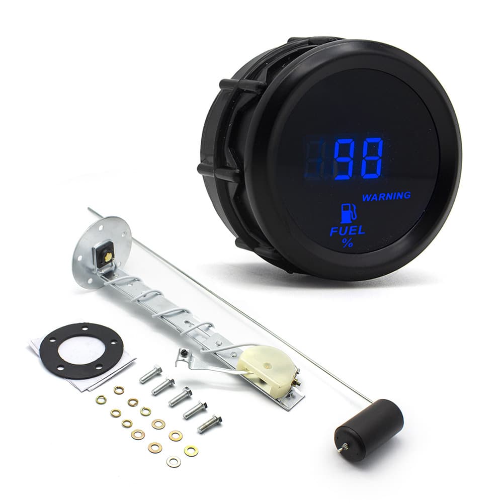 Car Modification Gauge Digital Display 52MM RPM Boost Water Temp Oil Temp Oil Pressure Air-Fuel Ratio Voltage Gauge 12V
