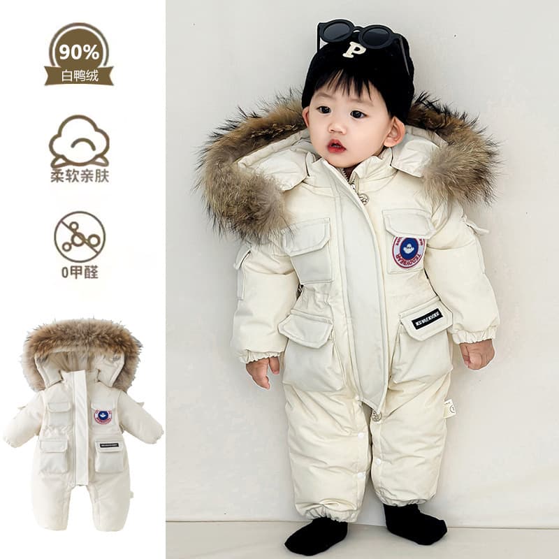 New Starting Point Apparel Baby Winter Clothing Infant Warm Jumpsuit Newborn Outing Down Jacket Carrier