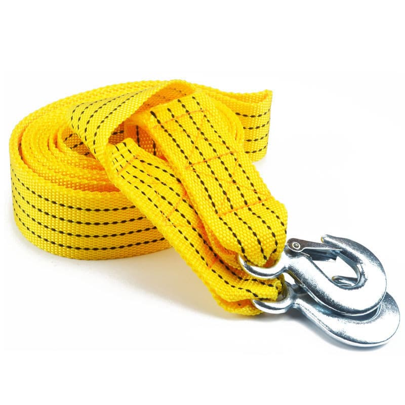 OPP Bagged 3 Tons 3 Meters Heavy-Duty Fluorescent Tow Strap Wholesale Car Pulling Self-Driving Preparedness Emergency Rope