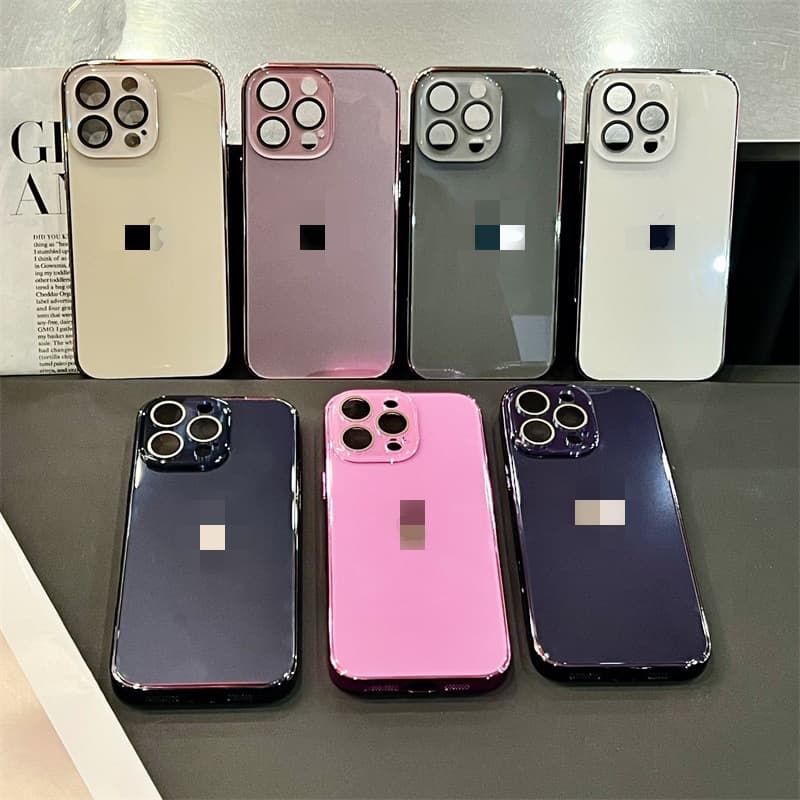 Original Color Electroplated Glossy iPhone 14/13 Compatible 11 Apple 17 Air/16/15 PRO MAX Phone Case 12
