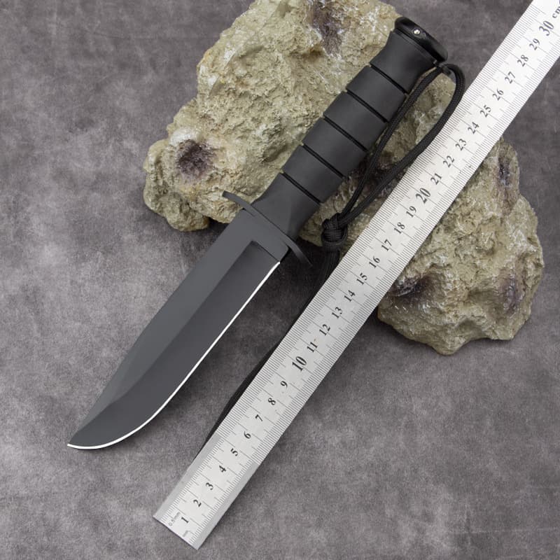 Factory Wholesale Straight Knife Stainless Steel Small Straight Knife Multi-Functional Tactical Knife High Hardness Self-Defense Knife Camping Outdoor Straight Knife