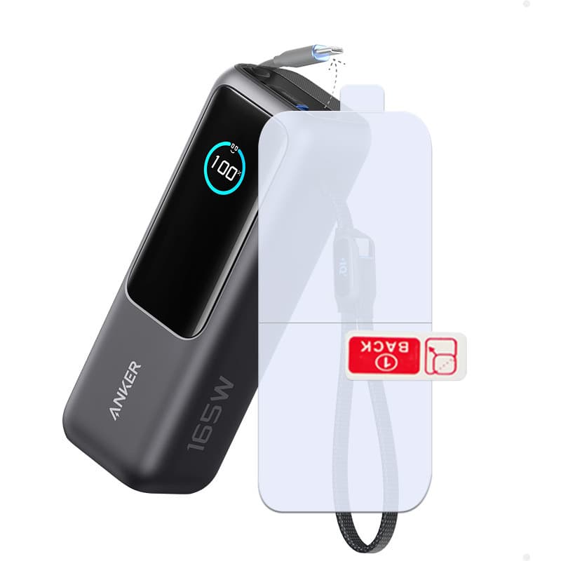 Compatible with Anker Zolo 165W Power Bank Hydrogel Film, Energy Cell Screen Protector, Mobile Power HD Film