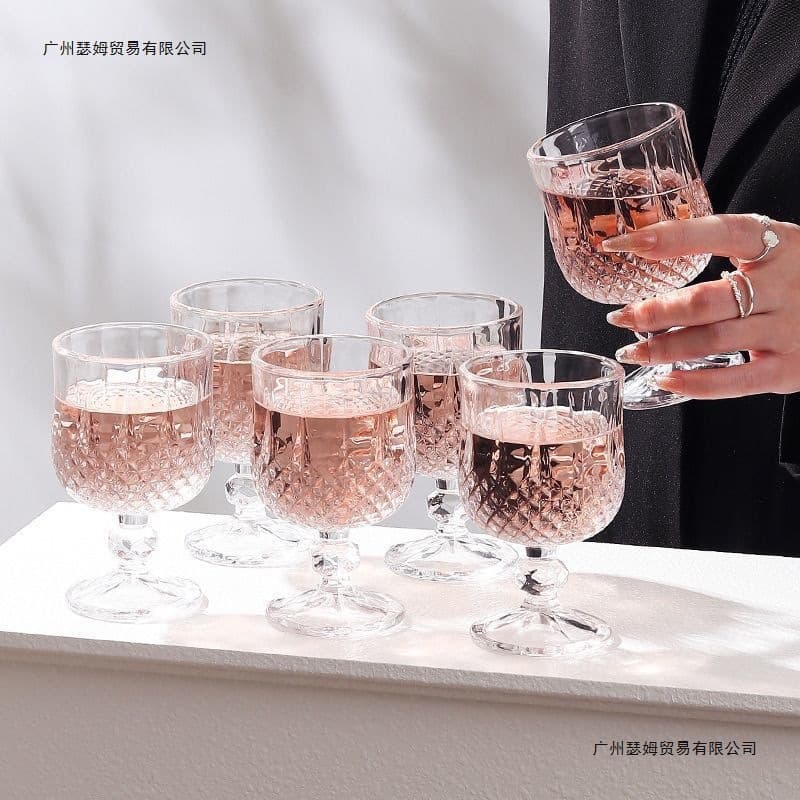 Glass Red Wine Glasses, Cognac Glasses, Wine Champagne Glasses, Whiskey Glasses, Sweet Wine Cocktail Glasses, Factory Wholesale