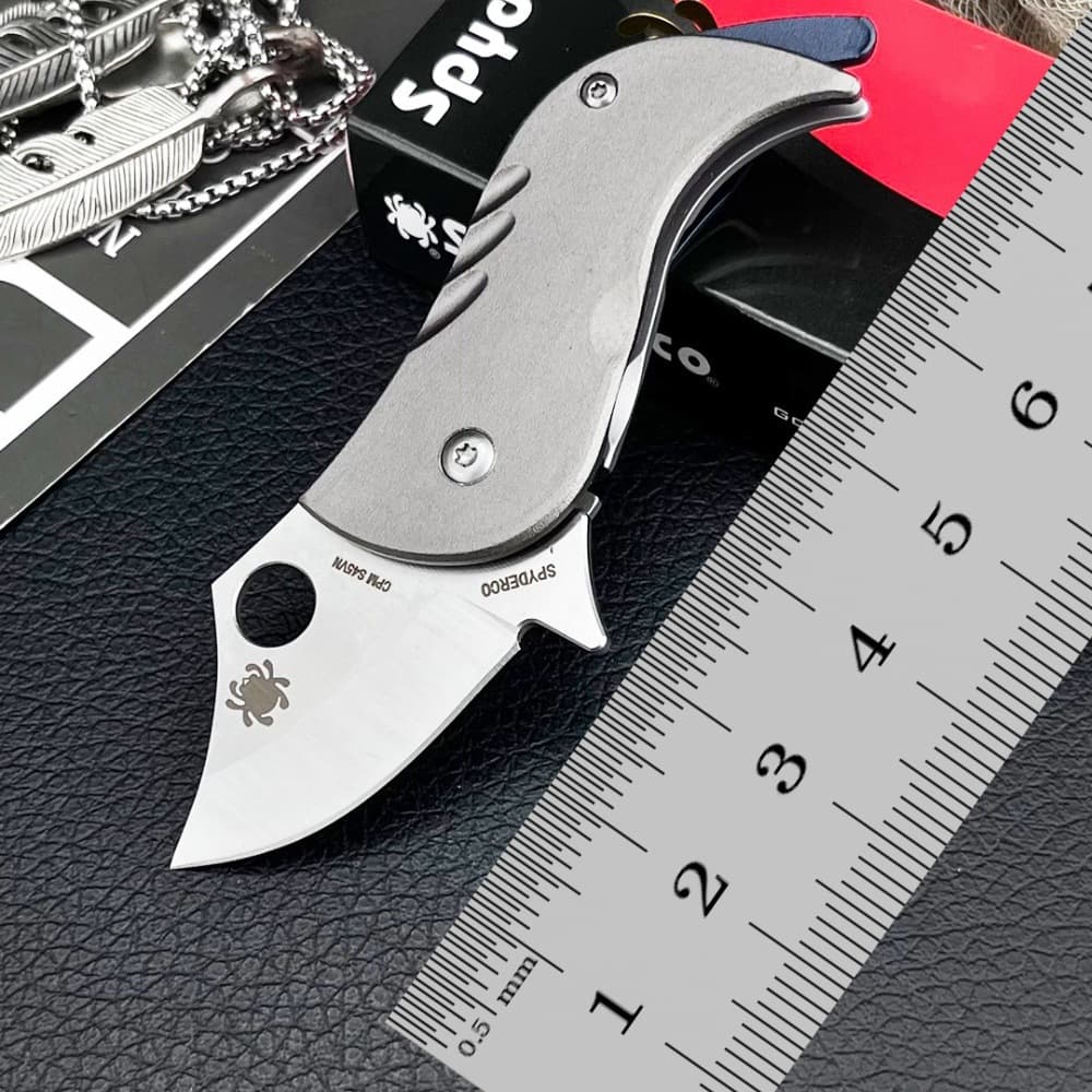 Spider C256 folding knife mini high hardness outdoor knife portable fruit knife camping multi-functional folding knife