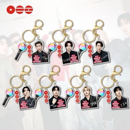 BTS Acrylic Keychain - High-Definition Figure Acrylic Three-Piece Set, K-Pop Merch