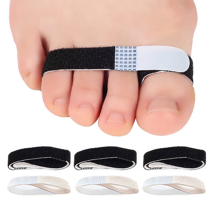 Elastic Toe Bands Finger Toe Separators Day and Night Bandage Overlapping Hallux Valgus Stretch Straps Small Cloth Strips