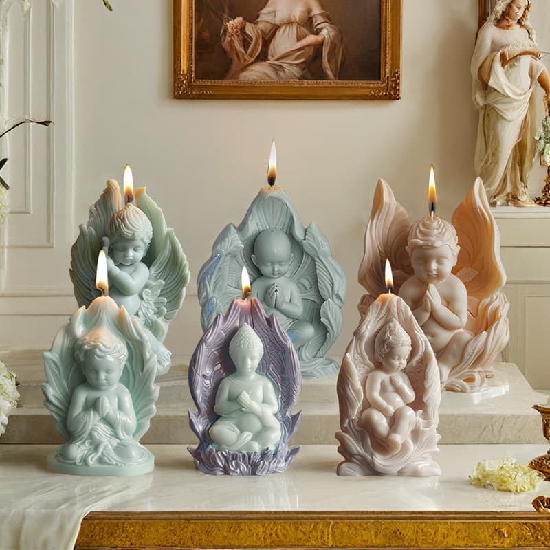 Sanxin Angel Aromatherapy Candle Silicone Mold Little Angel Easter Cross-border Candle Mold Holiday Decoration