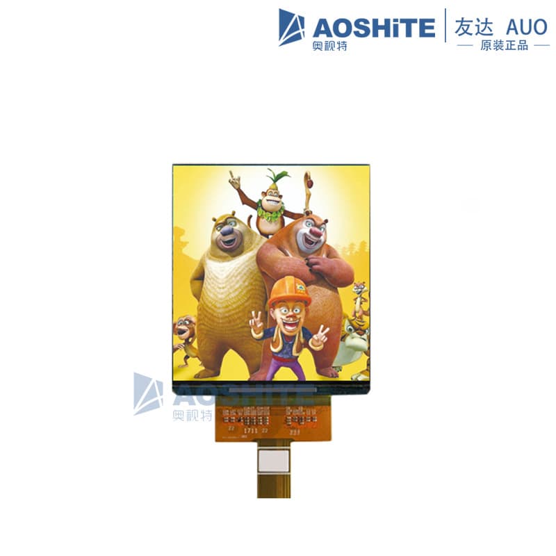 H381DLN01.2 AUO 3.8-inch OLED display, 1080×1200 resolution, for gaming devices, AR/VR displays.
