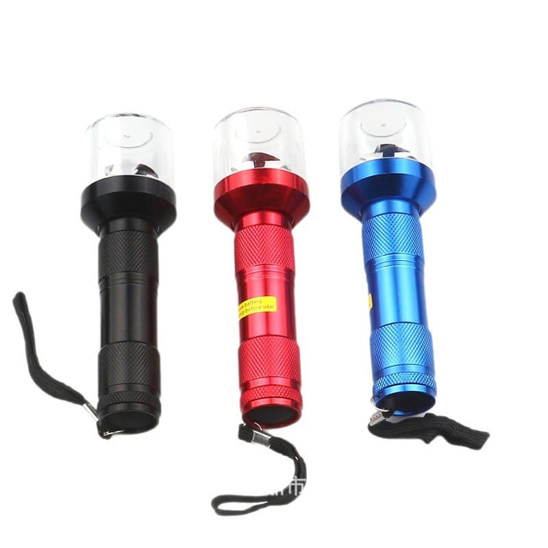 Cross-border new model aluminum alloy cigarette grinder electric cigarette crusher flashlight grinder grinder