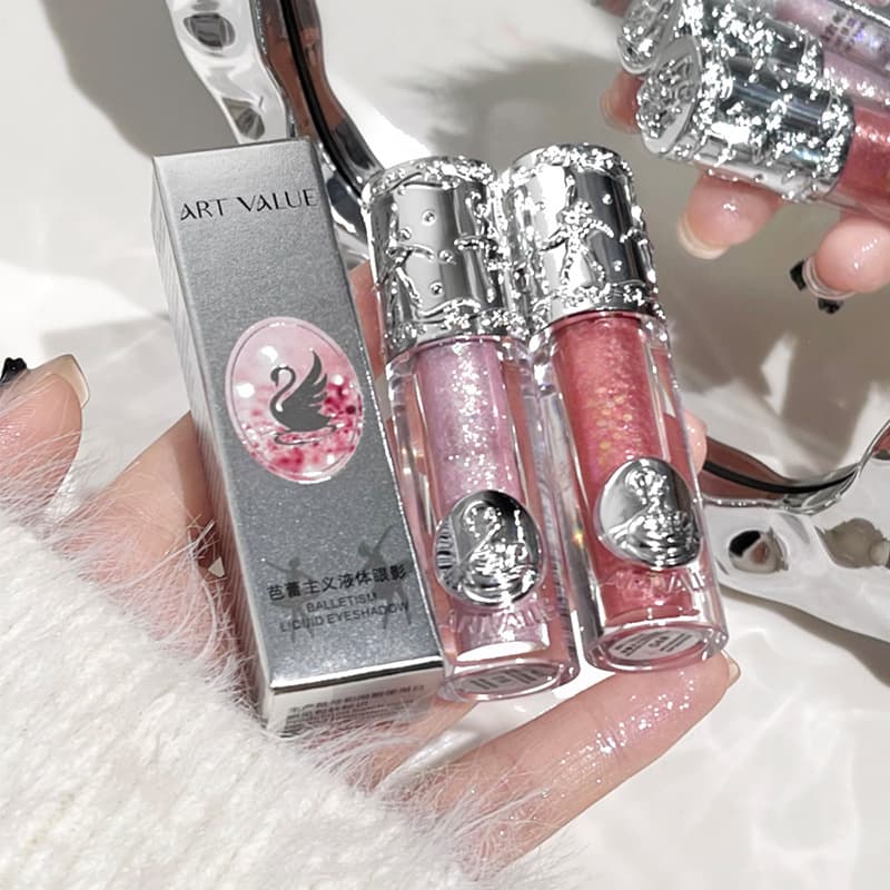 Art Value New Ballet Liquid Eyeshadow Fine Shimmer Versatile Eye Brightener for Women Live Streaming