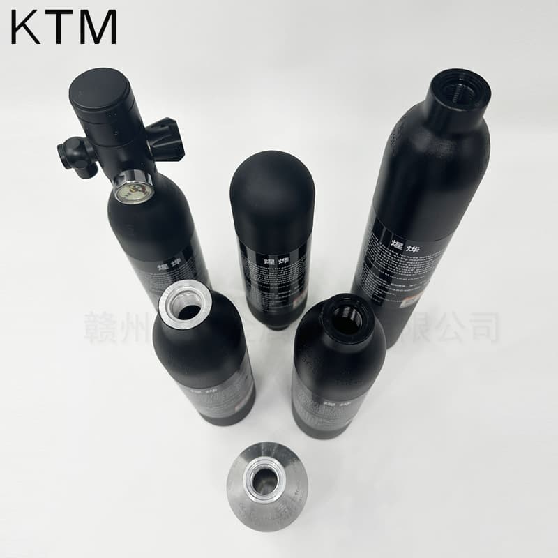High Pressure Gas Cylinder 30MPa Small Gas Cylinder Aluminum Bottle 0.2L-0.3L-0.32L-0.35L-0.45L-0.5L Gas Cylinder