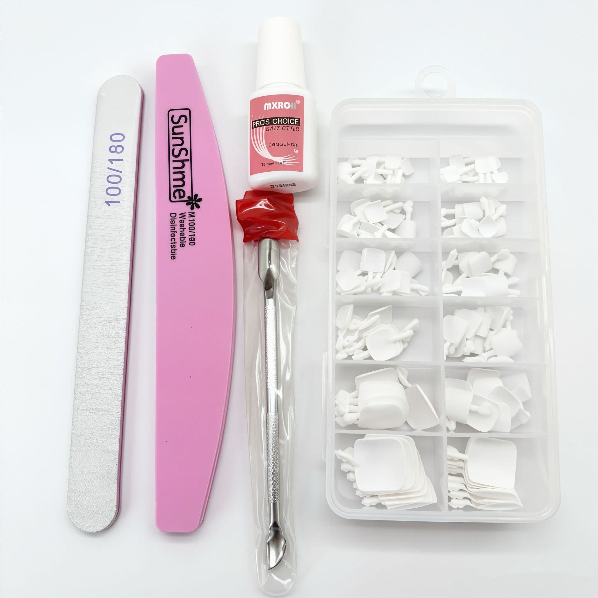 Cross-border Nail Art Toenail Tips White Short Toenail Tips Seamless Semi-Matte Short Drop Nail Tips