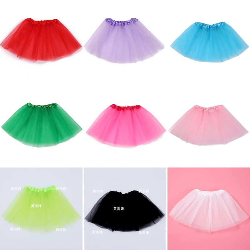 New Style Children's Dance Performance Tutu Skirt, Latest Mesh Puff Skirt for Girls, Half-Layer Tulle Skirt, Factory Stock Available