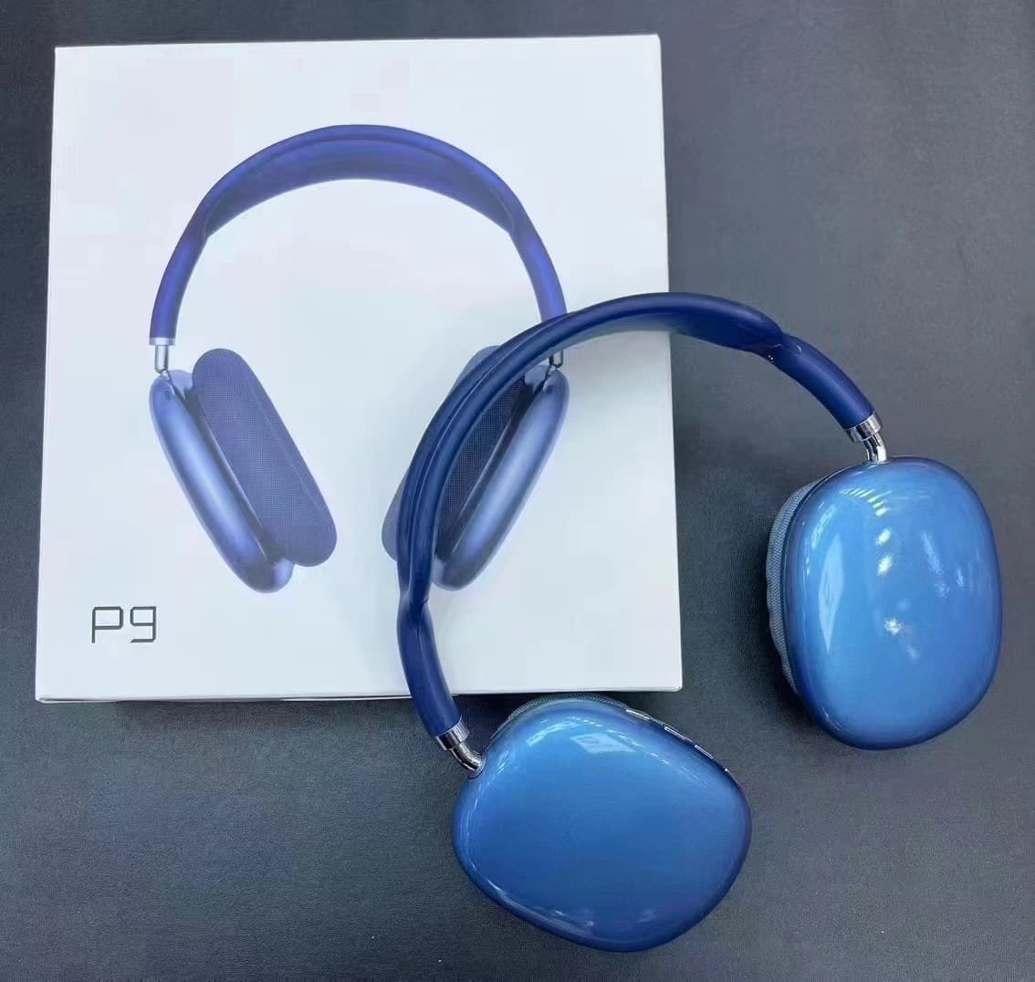 Cross-border 2025 New Over-Ear Bluetooth Headphones P9 Pro Max Gaming Compatible with Apple Headset Earphones Heavy Bass
