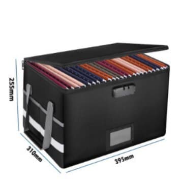 In Stock Amazon Best-Selling Fireproof Bag Valuable Document Storage Box Waterproof Flame-Retardant Fireproof File Bag