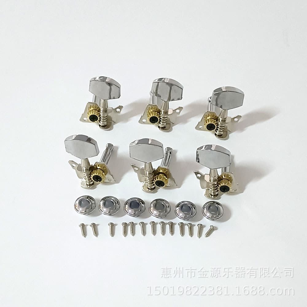 Guitar Parts Accessories Acoustic Guitar Closed Tuning Pegs Diamond Metal Square Head Machine Heads String Pegs