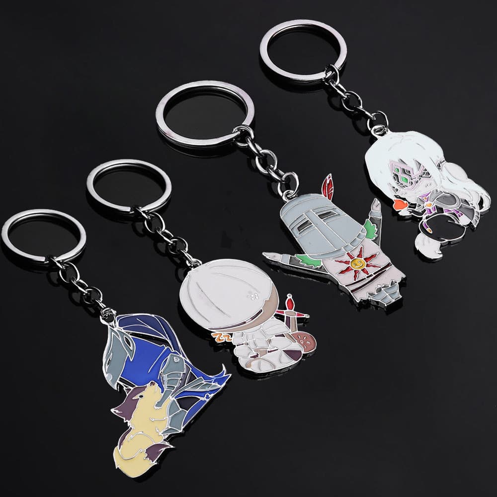 Cross-border Hot Selling Dark Souls Sun Knight Solaire Fire Keeper Artorias Keychain Necklace Pendant
