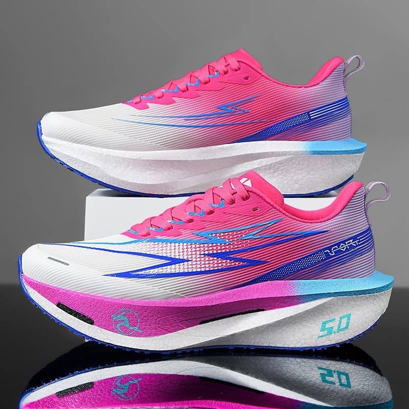 Cross-border carbon plate running shoes, lightweight and cushioned, marathon wear-resistant casual sports shoes for men and women, couple style