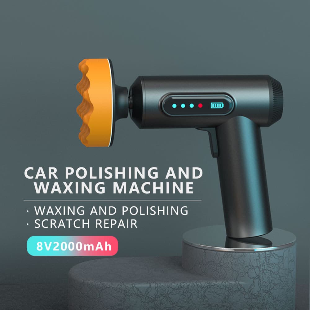 Car Polisher Waxing Machine Portable Wireless Mini Sander Electric Vehicle Home Use Digital Display Polishing Cross-border