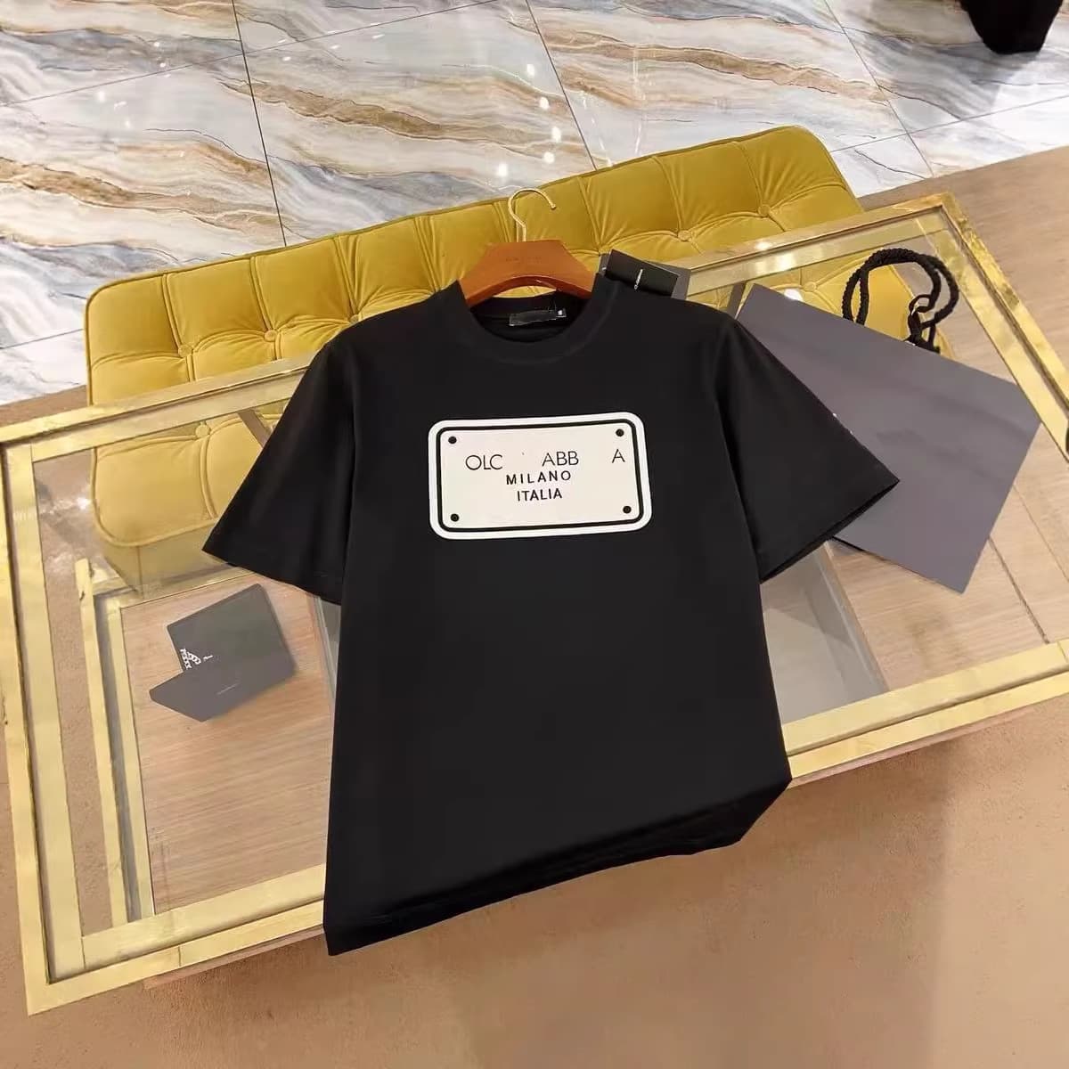 New Arrival Men's Casual Cotton Short-Sleeve Fashion T-Shirt with Print, Summer Trendy Round Neck Letter Design, Loose Fit for Men and Women