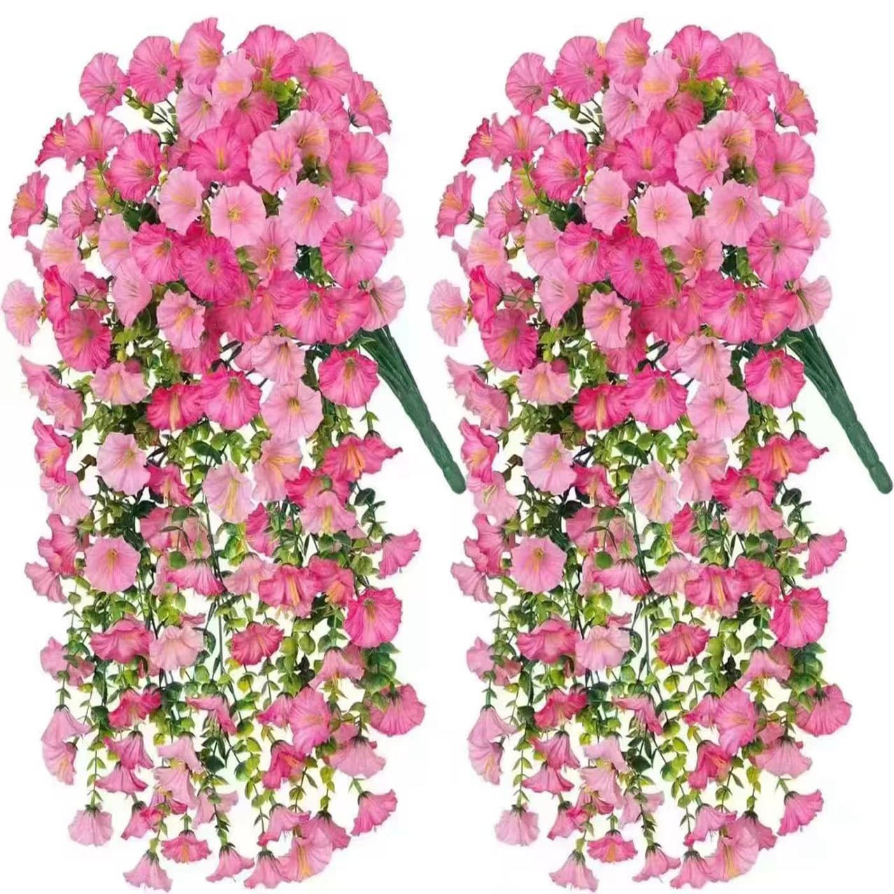 Amazon Cross-border Hot-selling Outdoor Artificial Hanging Flowers, Morning Glory Artificial Hanging Bouquet, for Decoration