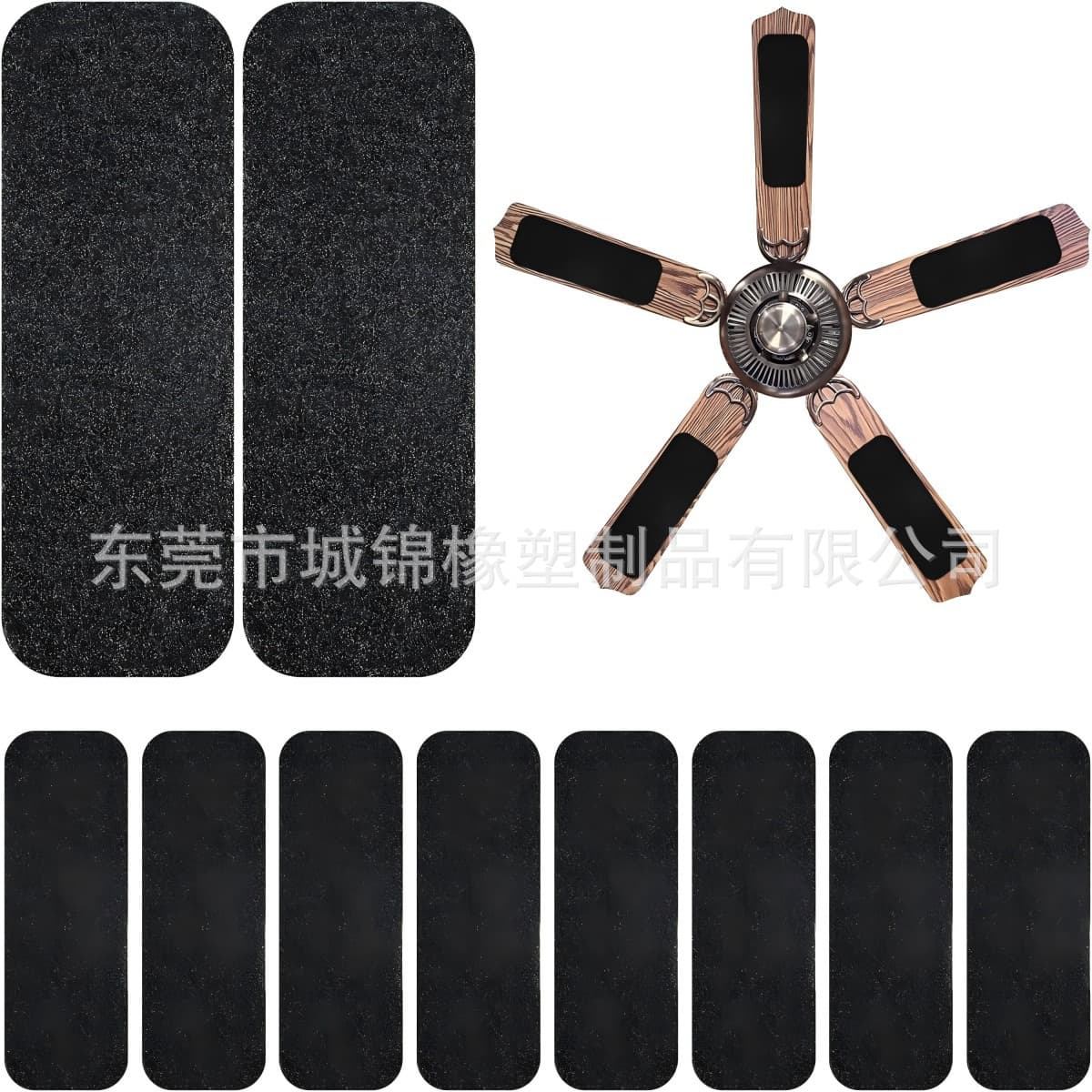 Cross-border Activated Carbon Air Purification Pad Coconut Carbon Electric Fan Filter Cotton 5mm Blade Ceiling Fan Filter with Adhesive Backing