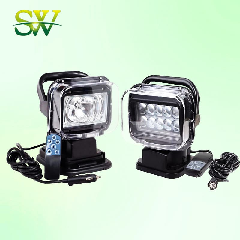 T5180 Smart Remote Control Vehicle Searchlight 360° Rotating Off-Road Ceiling Mount LED Strong Light Searchlight