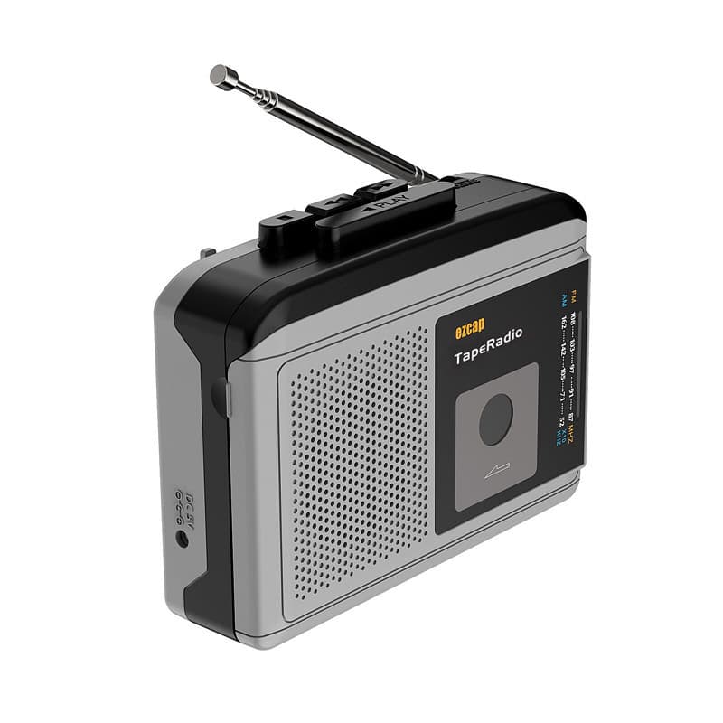 English learning cassette tape player, tape recorder, AM/FM radio, old-fashioned tape player