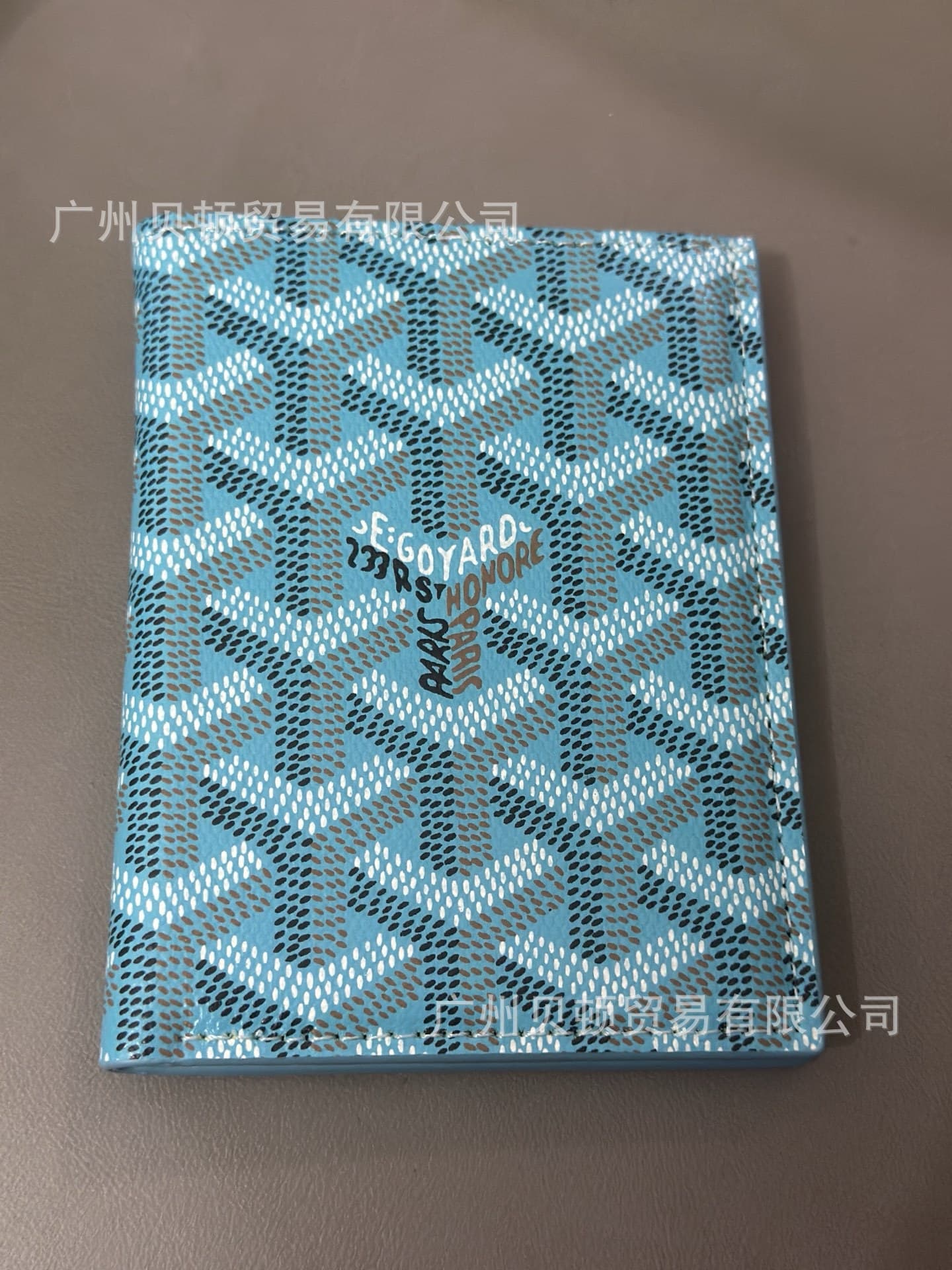 Dog Tooth Pattern Card Holder ID Bag Fashion Men's and Women's Wallet Multi-Slot Goyard Style Billfold European and American Fashion Bag Versatile